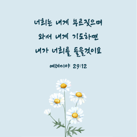 기도 성경 말씀카드,